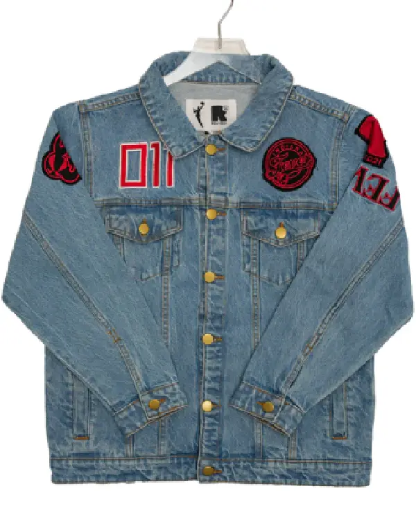 Indiana Fever Stranger Things Demore game Denim Jacket