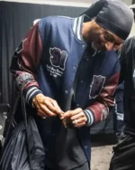 Iz It a Crime_ Snoop Dogg Joy Song 2025 Blue and Brown Varsity Jacket