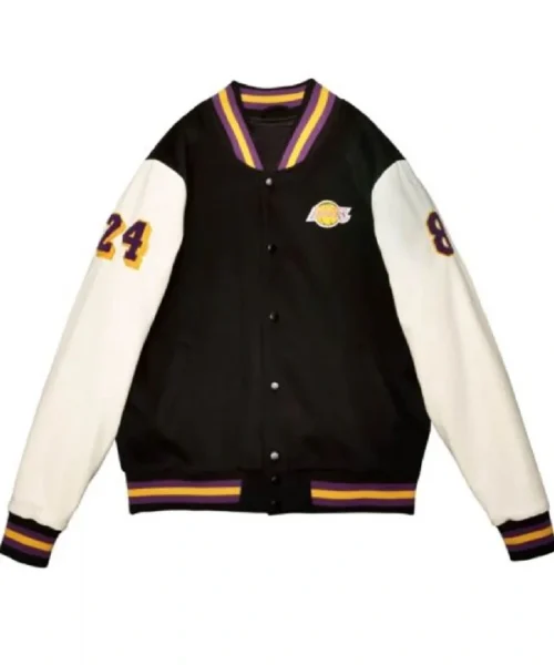 LA Lakers Black Mamba Hall of Fame Kobe Bryant Varsity Jacket