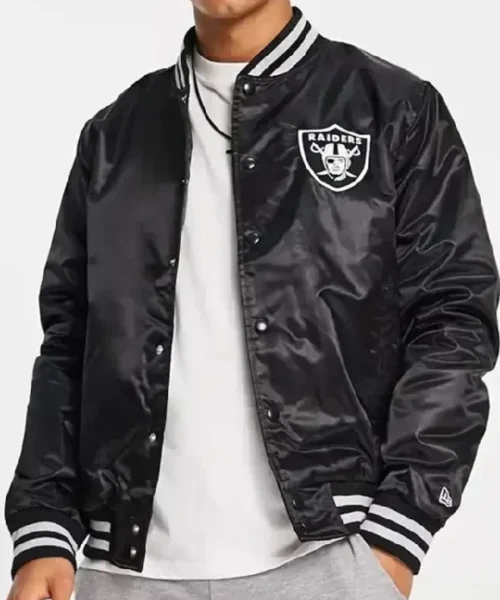 Las Vegas Raiders Black Varsity Jacket