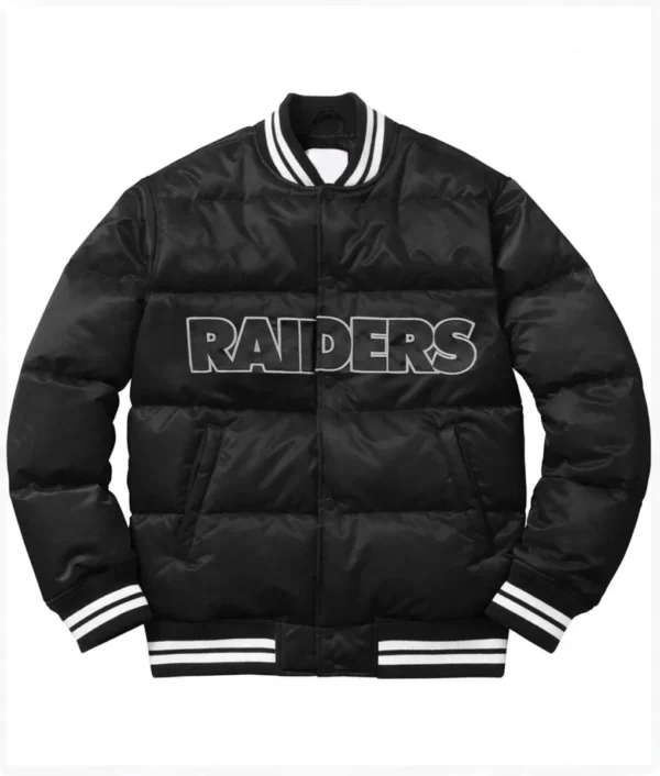 Las Vegas Raiders Bubble Black Varsity Jacket