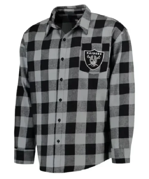 Las Vegas Raiders Flannel Shirt