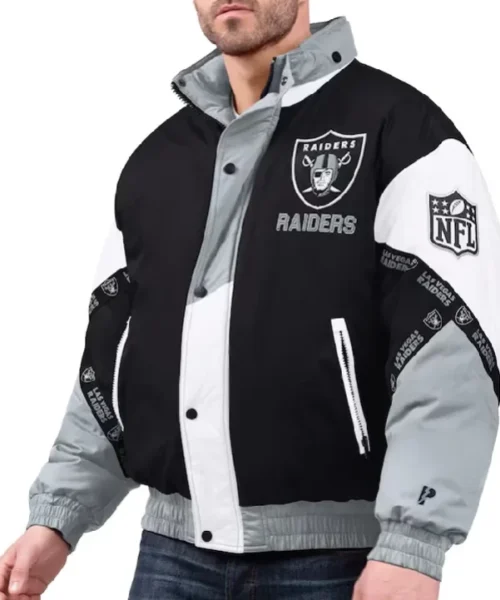 Las Vegas Raiders Pro Player Tape Full-Zip Hoodie Jacket
