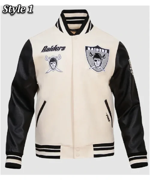 Las Vegas Raiders Retro Classic Rib Varsity Jacket