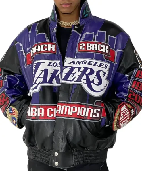 Los Angeles Lakers 2001 Championship Genuine Leather Jacket