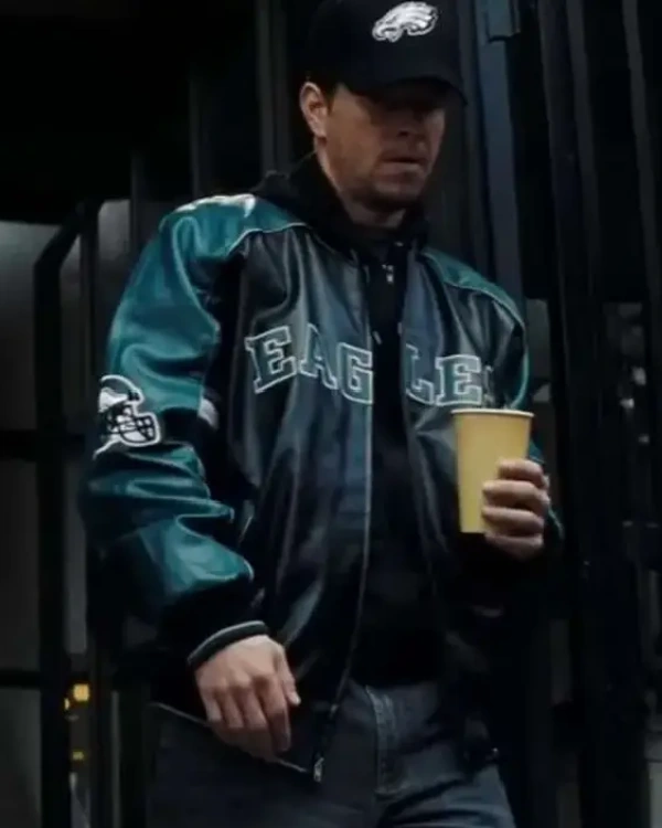Mark Wahlberg Shooter Eagles Leather Jacket
