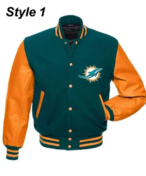 Miami Dolphins Letterman Jacket