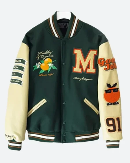 Midnight Organic Larry June Varsity Jacket