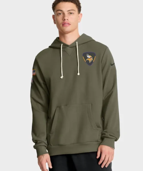 Minnesota Vikings 2025 Salute To Service Hoodie