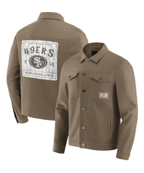 NFL x Darius Rucker San Francisco 49ers Tan Trucker Jacket