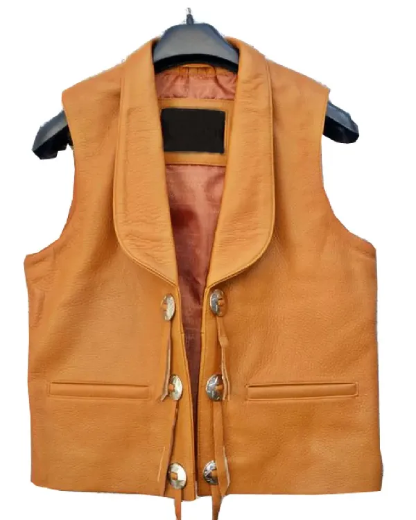Lorne Greene Bonanza Leather Vest
