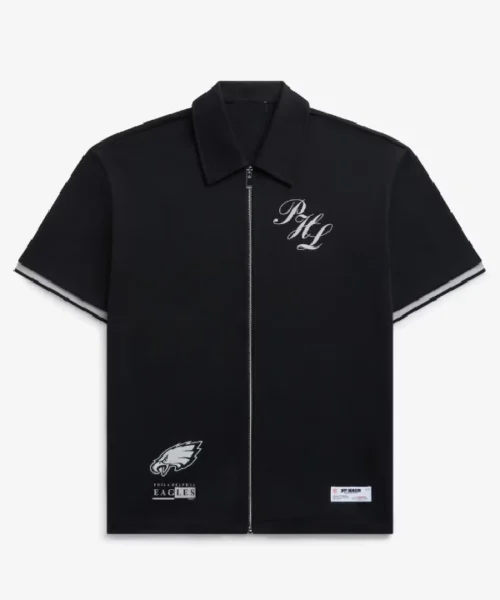 Off Season Philadelphia Eagles Zip-Up T-Shirt