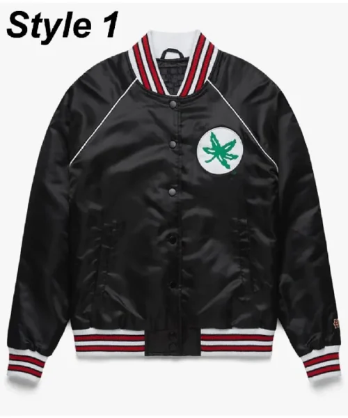 Ohio Script Blackout Gameday Black Satin Jacket
