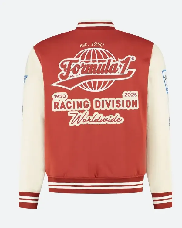 Order FW Heritage F1 Red Varsity Jacket For Sale