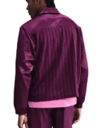 Order Now New York Court Slam Nike Tennis Jacket _ Gender Neutral Nike Court Slam Jacket Sale Purple Back