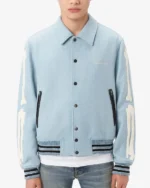OrderAmiri Bones Letterman Varsity Bomber Jacket now