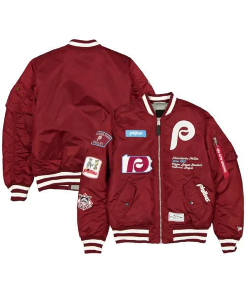 Philadelphia Phillies New Era x Alpha Industries Bomber Jacket