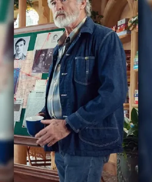 Pierce Brosnan The Thursday Murder Club Denim Jacket