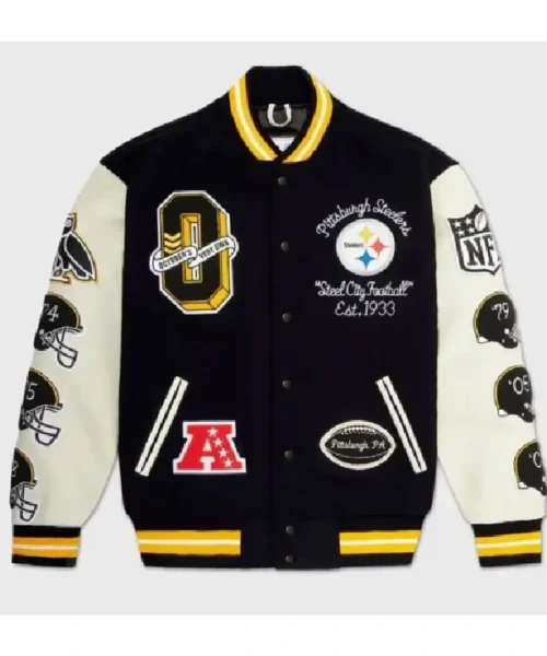 Pittsburgh Steelers Snoop Dogg OVO Varsity Jacket