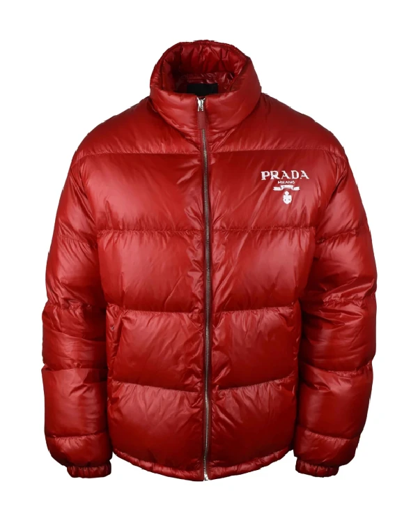 Prada Red Puffer jacket