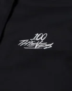Shop Adidas Originals100 Thieves Black Hooded Jacket Sale !00