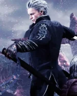 Shop Devil May Cry 5 Video Game Vergil Black Leather Coat Sale