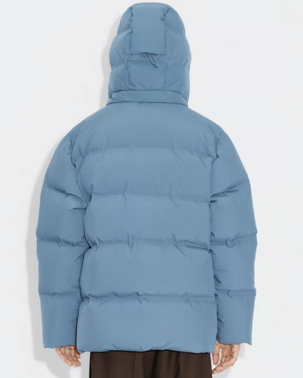 Shop Holzweiler Besseggen Down Jacket Coat Sale Blue Back