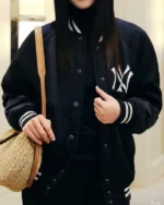 Shop MLB Tokyo Series Polo Ralph Lauren New York Yankees Satin Varsity Jacket sale