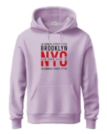 Shop Men Brooklyn NYC ADRO Printed Hoodie Sale Purple Frout