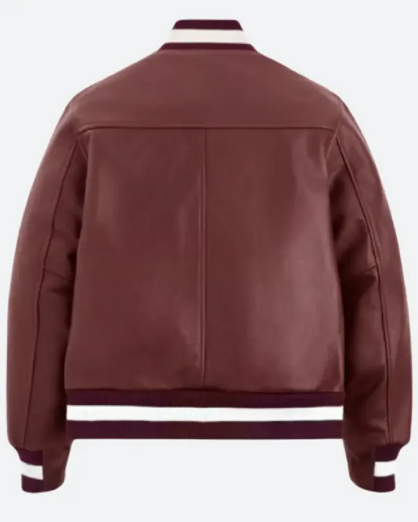 Shop New Balance US Open Coco Gauff 2025 Maroon Leather Jacket Sale