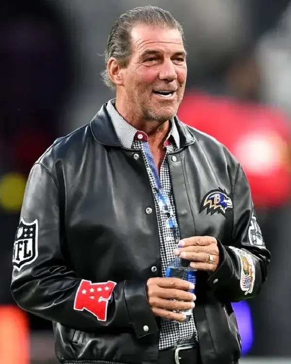 Shop Steve Bisciotti Detroit Lions v Baltimore Ravens 2025 Black Leather Jacket Sale