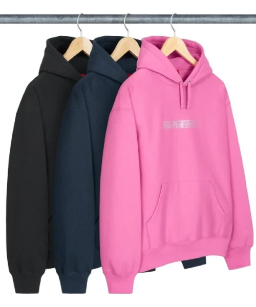 Supreme x Swarovski Motion Logo Hooded Sweatshirt