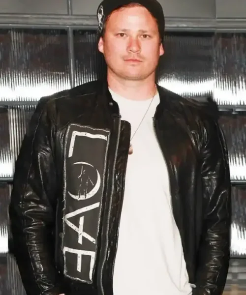 Tom Delonge Angels and Airwaves Black Leather Jacket