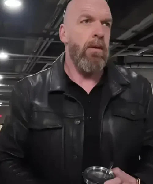 Triple H Wrestlepalooza Black Leather Jacket