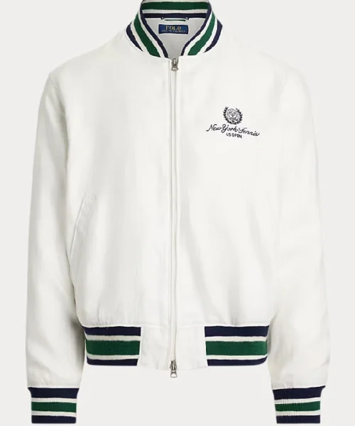 US Open Linen Bomber Jacket