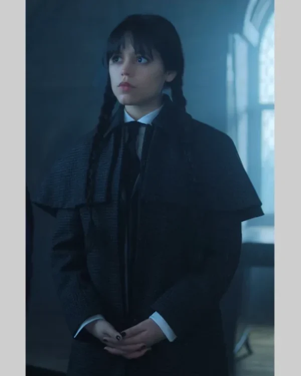 Wednesday S02 Jenna Ortega Wednesday Addams Wool Coat Coat