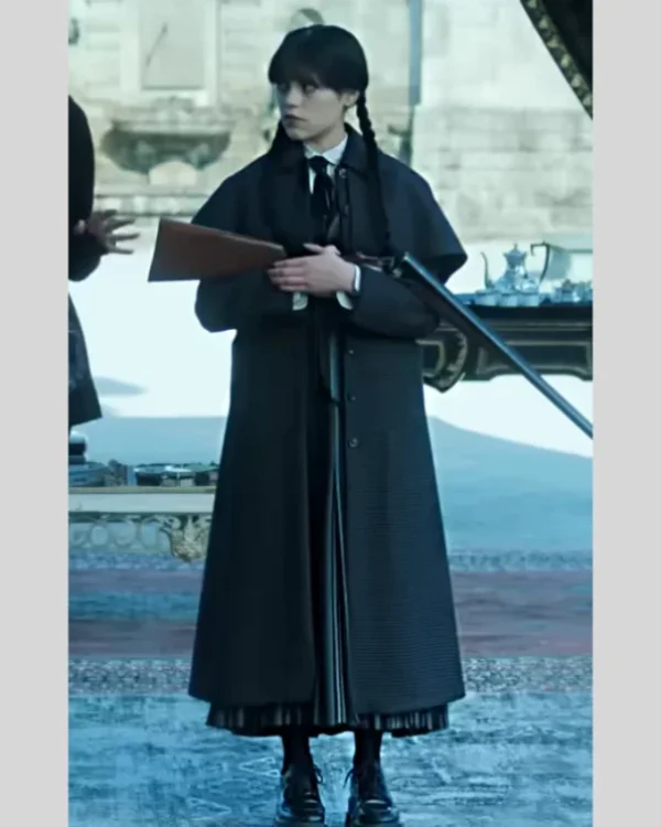 Wednesday S02 Jenna Ortega Wednesday Addams Wool Coat Coat Sale (1)