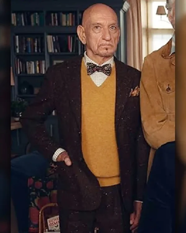 buy Ibrahim Movie The Thursday Murder Club 2025 Ben Kingsley Brown Suit