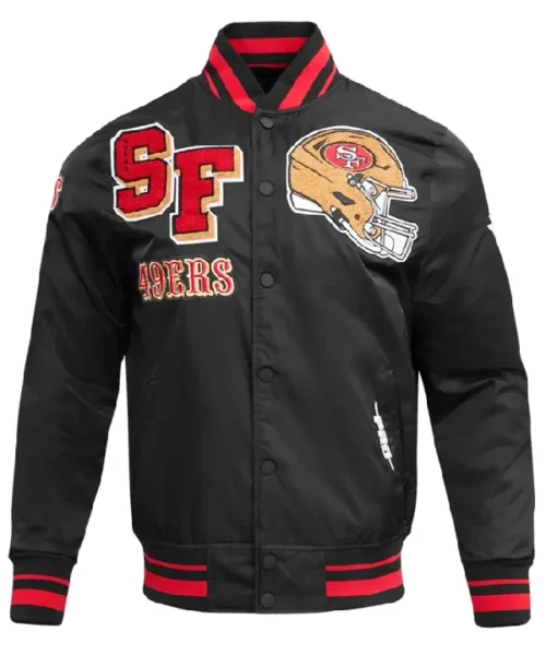 49ers San Francisco Men's Rib Satin Jacket