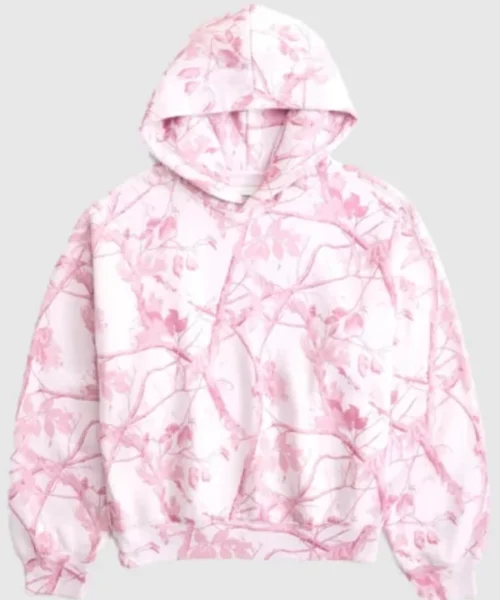 Abercrombie Light Pink Camo Hoodie