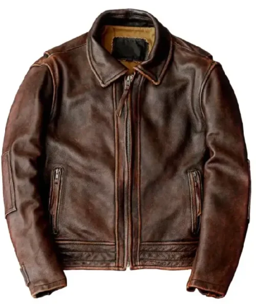 Adventure Bound Brown Leather Jacket