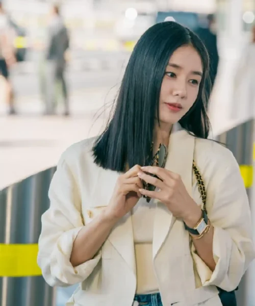 Ahn Eun-jin Genie, Make a Wish S01 Off-White Blazer