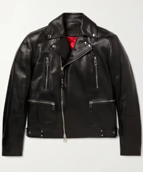 Alexander Mcqueen Biker Slim Fit Leather Jacket