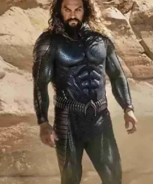 Aquaman 2 Jason Momoa Costume Black Jacket