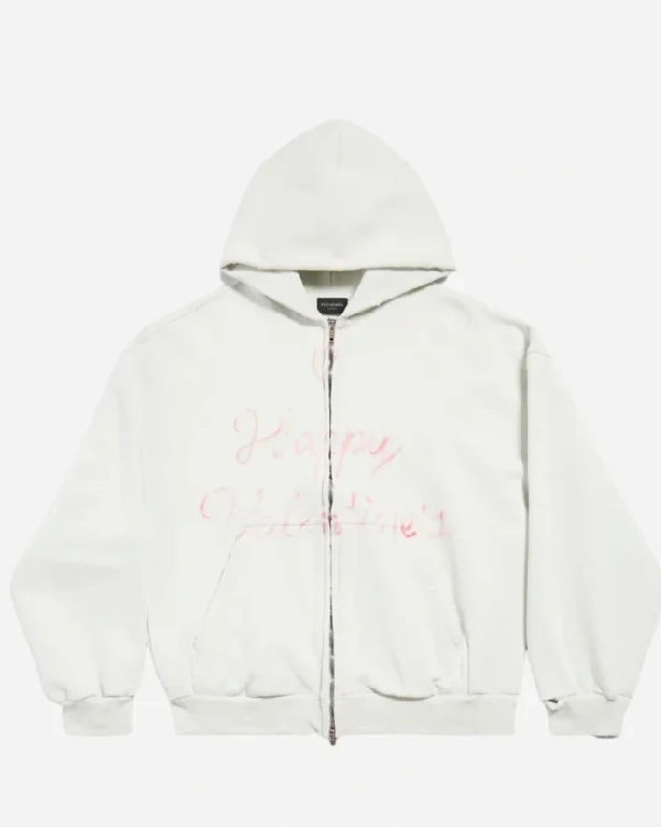 Balenciaga Lipstick Valentines Zip-up Hoodie