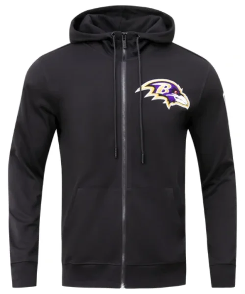Baltimore Ravens Classic Chenille Full Zip Pullover Hoodie