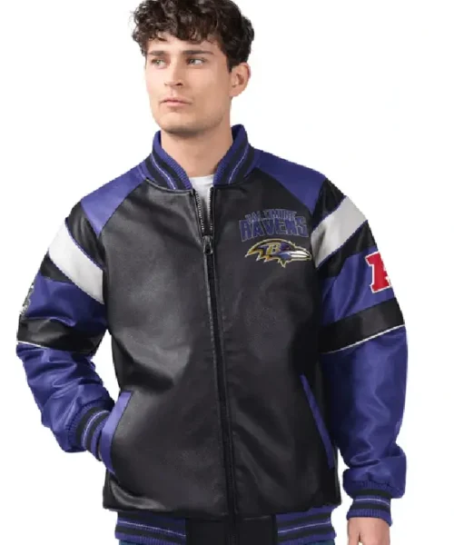 Baltimore Ravens Leather Jacket