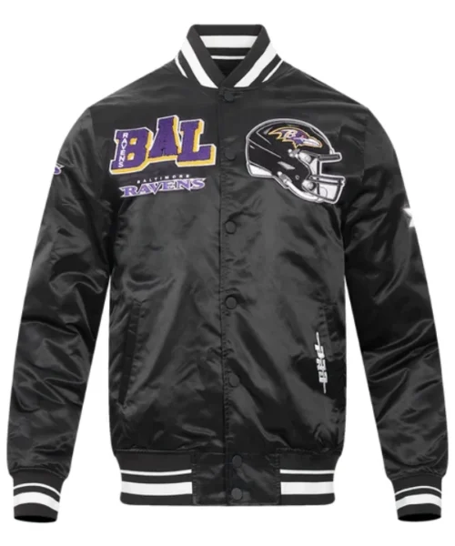 Baltimore Ravens Mashup Rib Satin Jacket