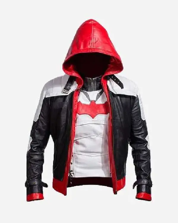Batman Arkham Knight Gaming Red Hood Leather jacket