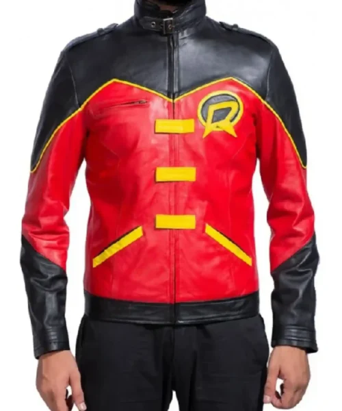 Batman Tim Drake Red and Black Jacket